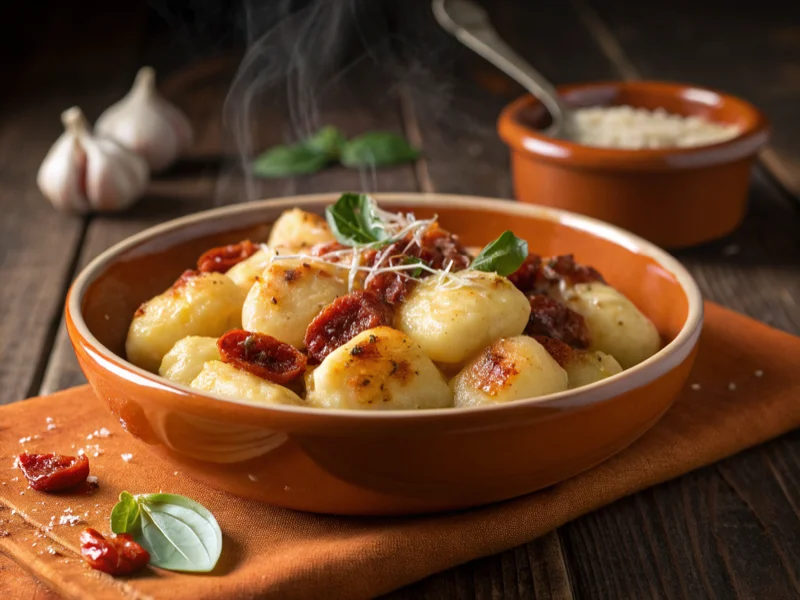 Pan-Seared Gnocchi & Sundried Tomatoes