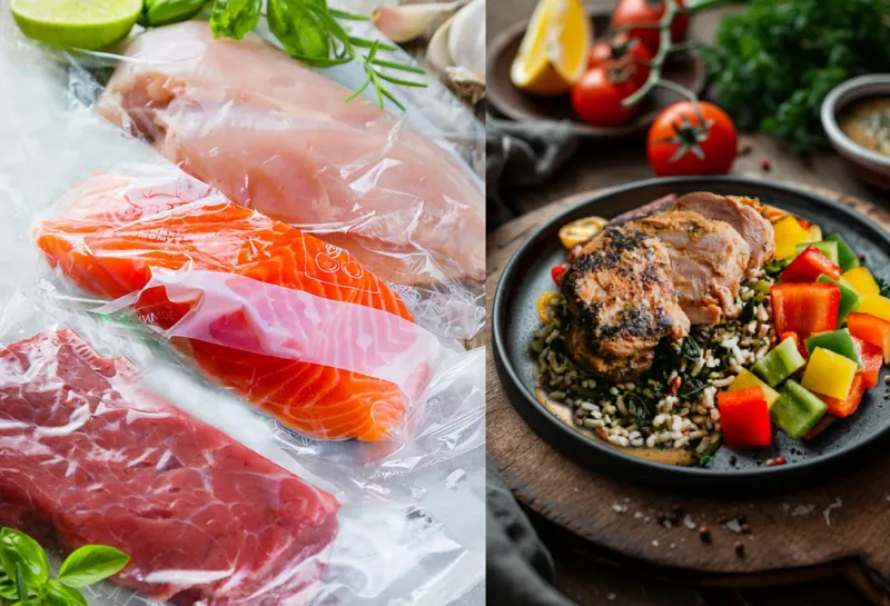 Chef preparing meals